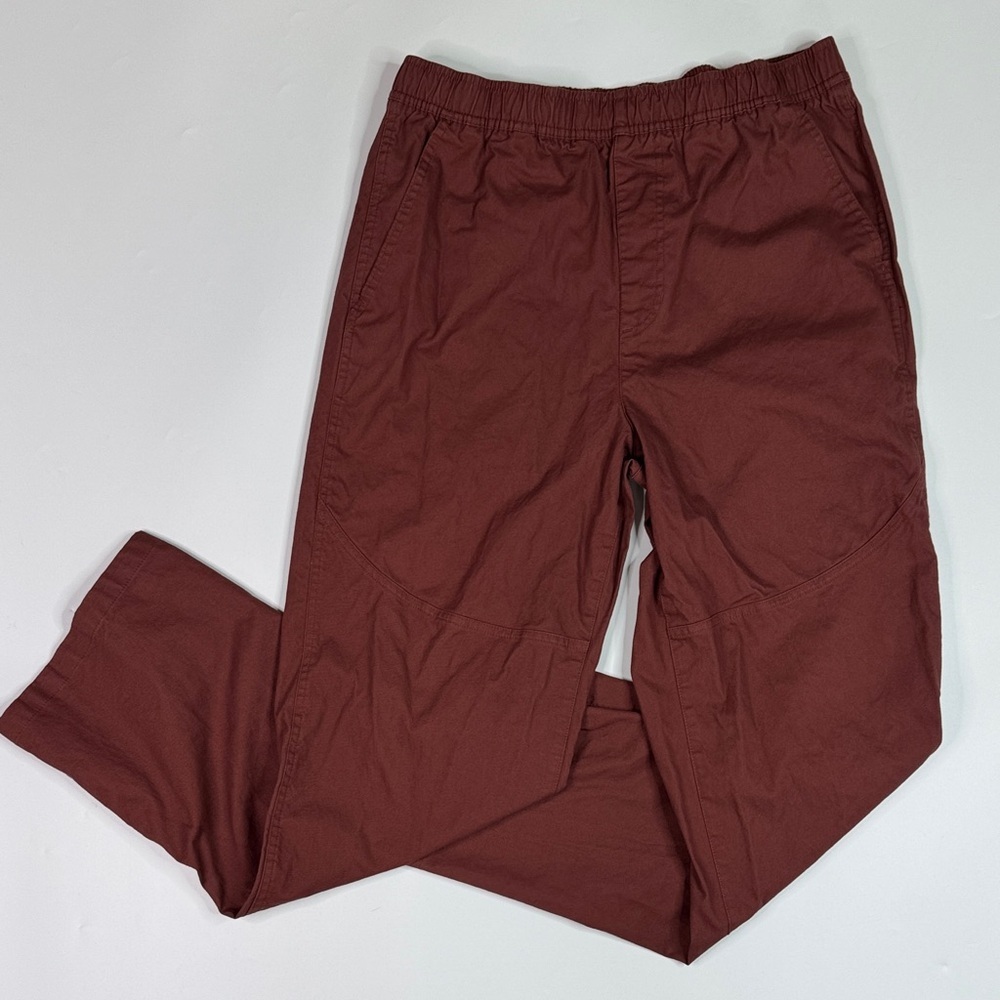 Jordan Essentials Woven Trouser Drawstring Pants HF9329-231 Burgundy Size Large